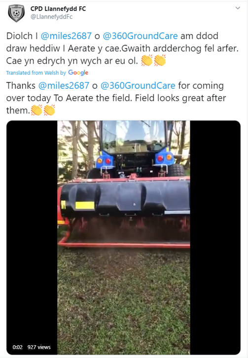 CPD Llannefydd FC Tweet