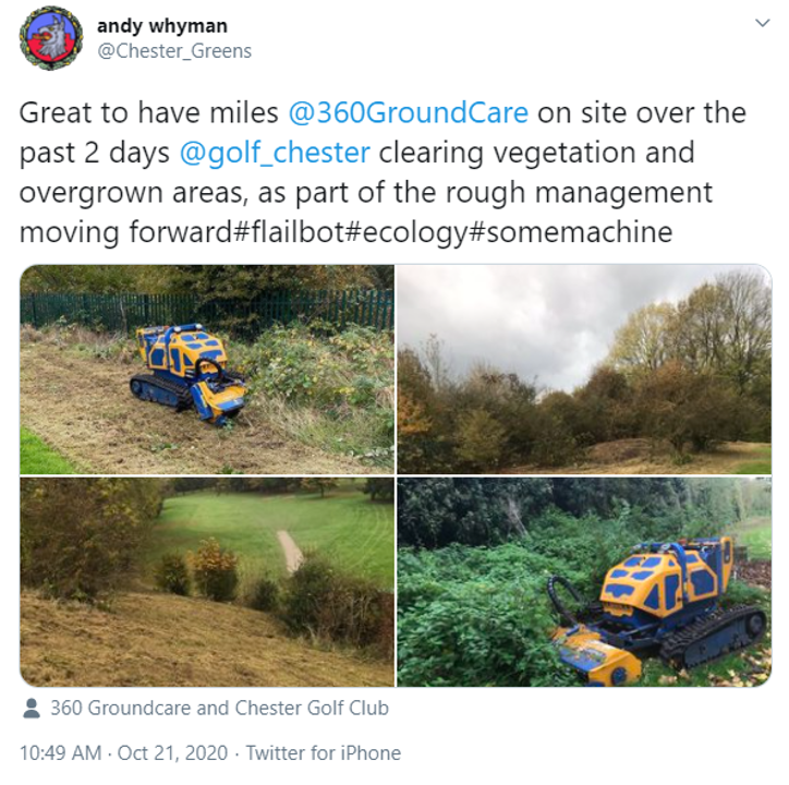 Chester Golf Course Tweet