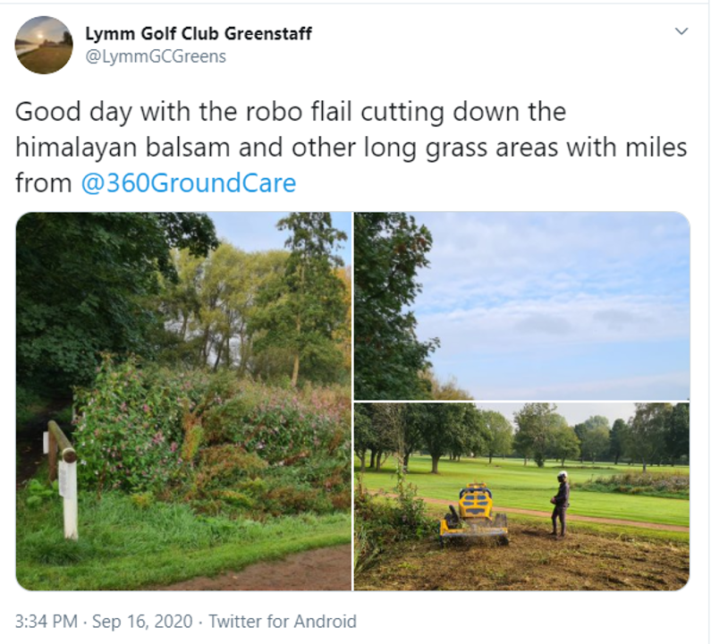 Lymm Golf Club Greenstaff Tweet