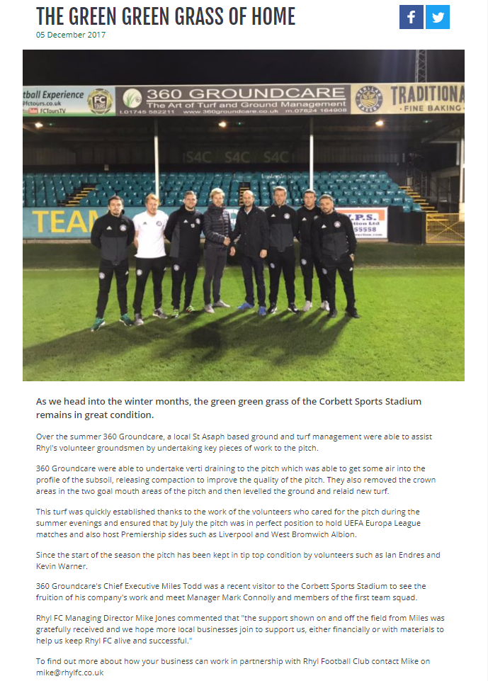 Rhyl FC Article